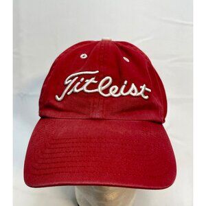 MLB Washington Nationals Baseball Titleist Golf hat cap 7" strap back red